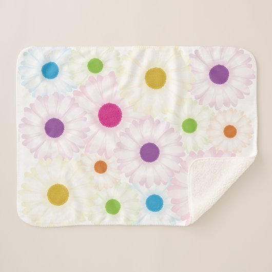 デイジーは毛布に点を打ちます シェルパブランケット (正面(横))