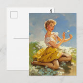 デイジーは私に愛を囁く、愛して、愛してよ ピンアップ ポストカード (正面/裏面)