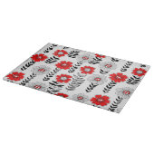 デイジーは赤と黒 カッティングボード (角)