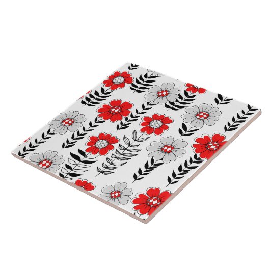 デイジーは赤と黒 タイル (側面)