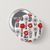 デイジーは赤と黒 缶バッジ (正面&裏面)