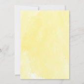 デイジーひまわり夏の赤ちゃんシャワー 招待状 (裏面)