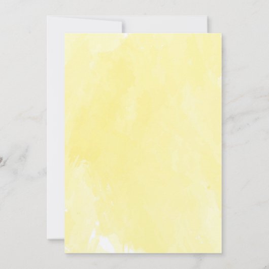 デイジーひまわり甘い缶蜂の赤ちゃんシャワー 招待状 (裏面)