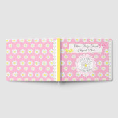 デイジーをテーマにした女の子の赤ちゃんシャワーGuestbook Keepsake ゲストブック (全面)