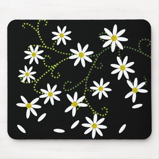 デイジーを摘む。彼は私を愛しているマウスパッド マウスパッド (正面)