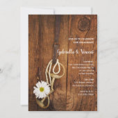 デイジーアンドホースビットウェスタン婚約バーンパーティー 招待状 (正面)