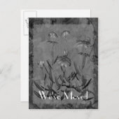 デイジーアート新しい住所フローラはがき 案内ポストカード (正面/裏面)