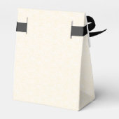 デイジーイエロー白黒レース結婚ズサンキュー フェイバーボックス (裏面サイド)