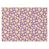 デイジーイエロー紫 テーブルクロス (正面(横))