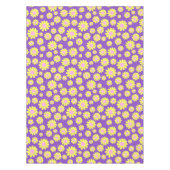 デイジーイエロー紫 テーブルクロス (正面)