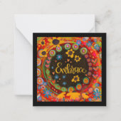 デイジーインスピリチュアエンスおもしろいフローラノートカード ノートカード (正面)