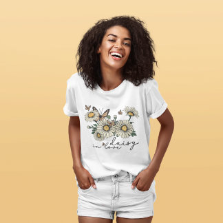 デイジーインラブワイルドフラワーTシャツ Tシャツ