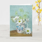 デイジーインヴィンテージ投手 カード (黄色い花)