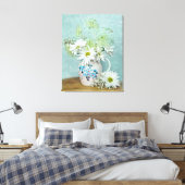 デイジーインヴィンテージ投手 キャンバスプリント (インサイチュ (寝室))