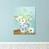 デイジーインヴィンテージ投手 キャンバスプリント (インサイチュ (ウッドフロア))