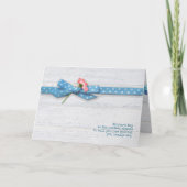 デイジーイン水玉模様リボン母の日 カード (正面)