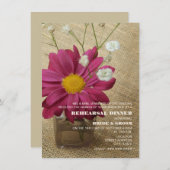 デイジーイン薬屋ボトルバーラップリハーサルディナー 招待状 (正面/裏面)