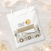 デイジーウィスクパーソナライズされたベーキングベーカリー包装 フェイバーバッグ (クリップ留めされた状態)