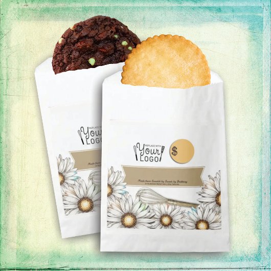 デイジーウィスクパーソナライズされたベーキングベーカリー包装 フェイバーバッグ