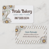 デイジーウィスクベーキングパン結婚リーのケーキのクッキー 名刺 (正面/裏面)