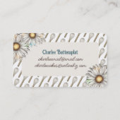 デイジーウィスクベーキングパン結婚リーのケーキのクッキー 名刺 (裏面)