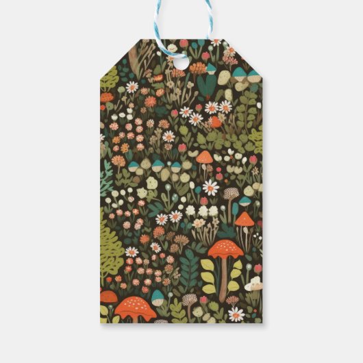 デイジーウッドランド動物の森の赤ちゃんシャワー ギフトタグ (裏面)