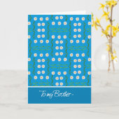 デイジーエイプリル誕生日ブラザー カード (黄色い花)