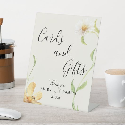 デイジーエレガントウエディングカードとギフトサイン 台座サイン (インサイチュ)