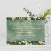 デイジーエレガントグリーンカトリック結婚式招待状 招待状 (スタンド正面)