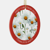 デイジーエレガントボーフローラ初めてのクリスマス セラミックオーナメント (右)