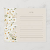 デイジーエレガントワイルドフラワーブライダルシャワーレシピ (裏面)