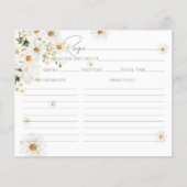 デイジーエレガントワイルドフラワーブライダルシャワーレシピ (正面)