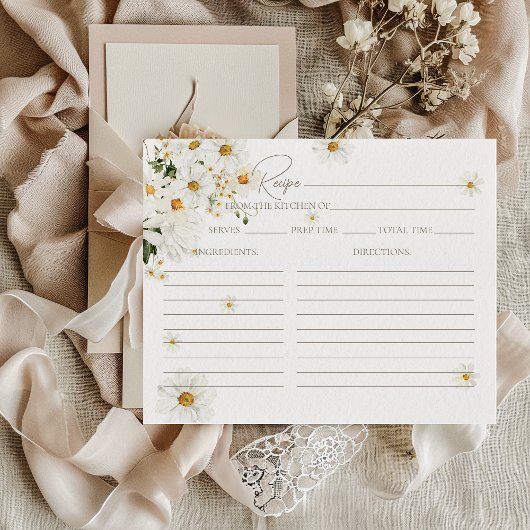 デイジーエレガントワイルドフラワーブライダルシャワーレシピ