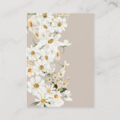 デイジーエレガントワイルドフラワーブライダルシャワーレシピ エンクロージャーカード (裏面)