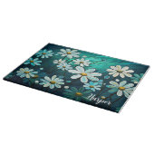 デイジーオングリーンパーソナライズされた カッティングボード (角)