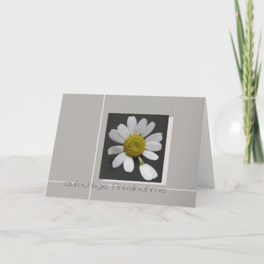 デイジーオングレードイツ悔やみや弔慰カード カード (正面)