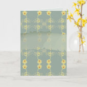 デイジーオングレーハンド-任描意の大事な行事 カード (黄色い花)