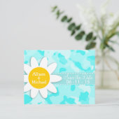 デイジーオンセレステ迷彩柄;カモフラージュ 案内ポストカード (スタンド正面)