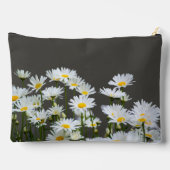 デイジーオンパーソナライズされたグレー アクセサリーポーチ (裏面)