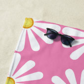 デイジーオンピンクビーチタオル ビーチタオル (インサイチュ)