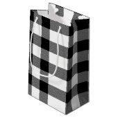 デイジーオン白黒バッファロープレイド スモールペーパーバッグ (裏面アングル)