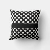 デイジーオン白黒水玉模様 クッション (裏面)