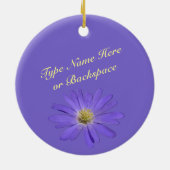 デイジーオーナメントフラワークリスマス装飾 セラミックオーナメント (裏面)