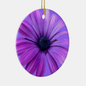 デイジーオーナメント紫色の花クリスマスデコレーション セラミックオーナメント (右)