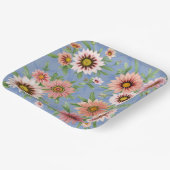 デイジーオールオかわいらしーバーフローラ植物学 ペーパープレート (傾斜あり)