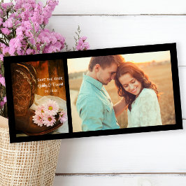 デイジーカウボーイブーツウェスタンウェディングデートを保存 セーブザデート