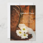 デイジーカウボーイブーツウェスタンウェディングデートを保存 セーブザデート (正面)