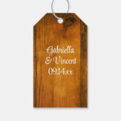 デイジーカウボーイブーツウェスタン結婚式の引き出物ラベル ギフトタグ (裏面)