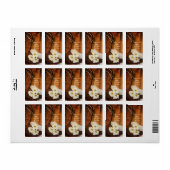 デイジーカウボーイ結婚ブーツの感謝メッセージカード ラベル (フルシート)