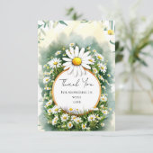 デイジーカスタムエンチャント赤ちゃんシャワー サンキューカード (スタンド正面)